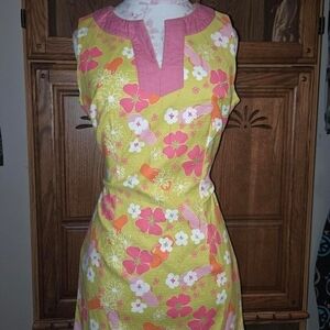 Lilly Pulitzer Pink and Orange Floral Mini Dress